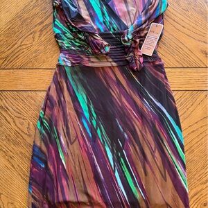 SHAN Multicolor Asymmetrical Dress